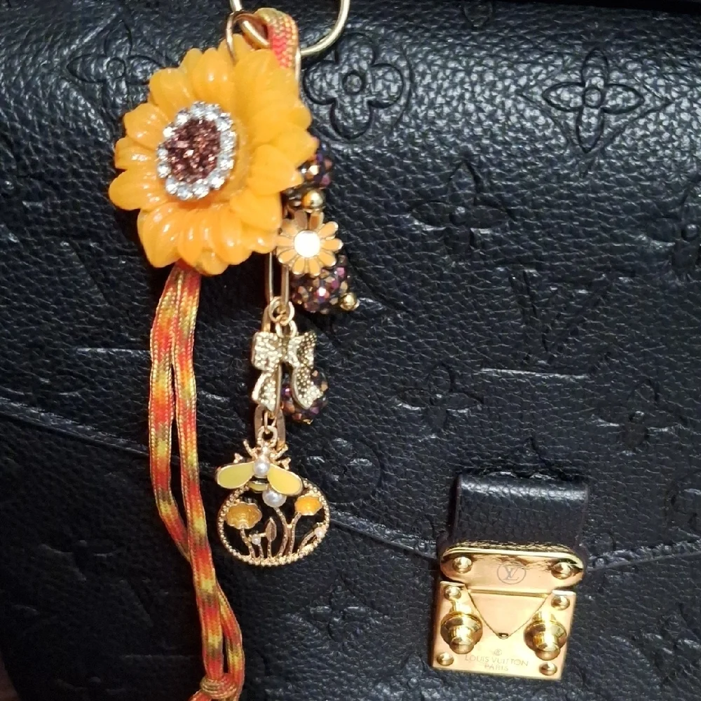 Sunflower Garden Handbag Charm/ Keychain/Backpack Charm